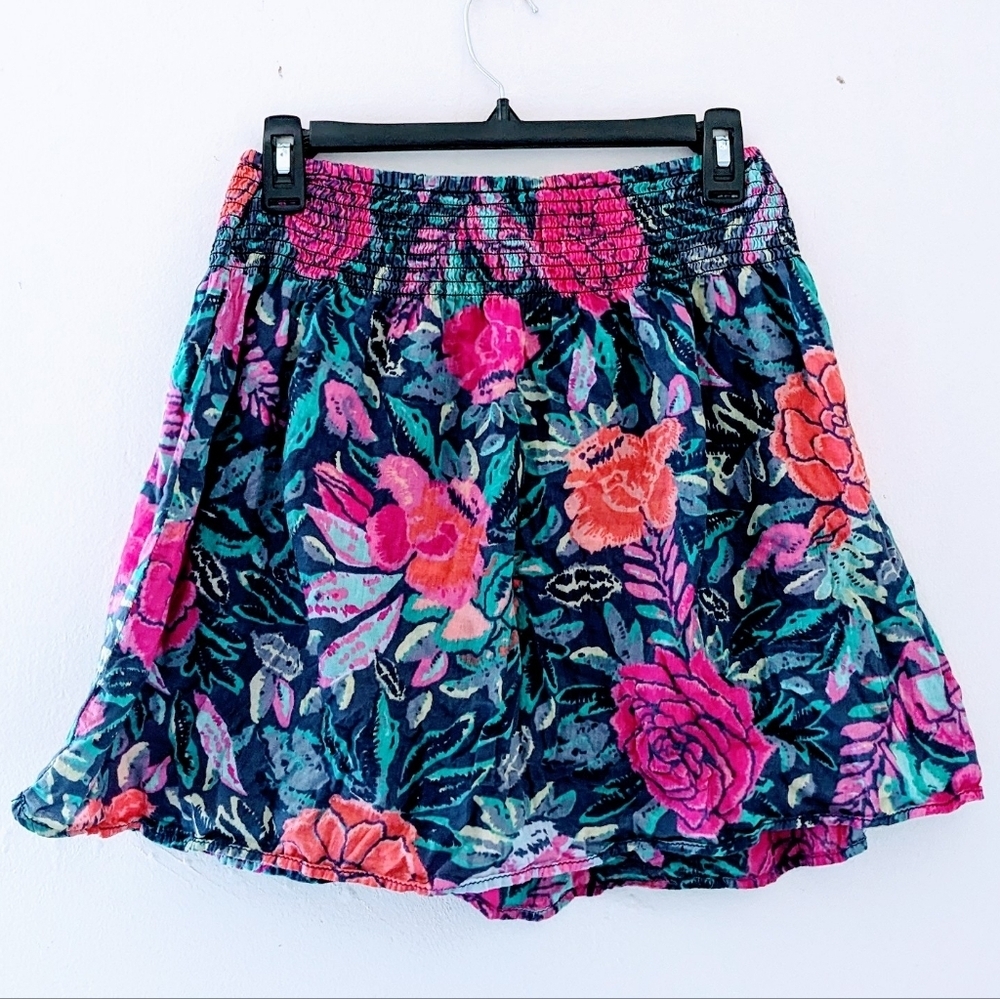 H&M Floral Print Skirt Flowy Size 8